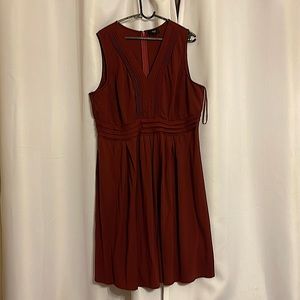 Burgundy dress